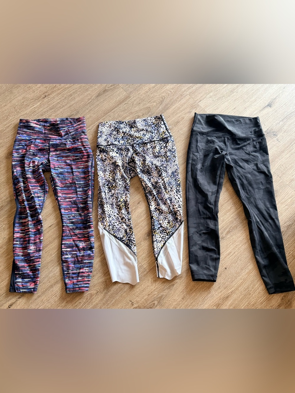 lululemon athletica Multicolor, Black & White Legging Trio